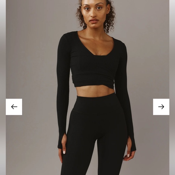 Monday Body Yosemite Black Wrap Top - Picture 2 of 5